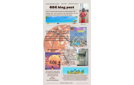 Blog du mois de Juillet/août 